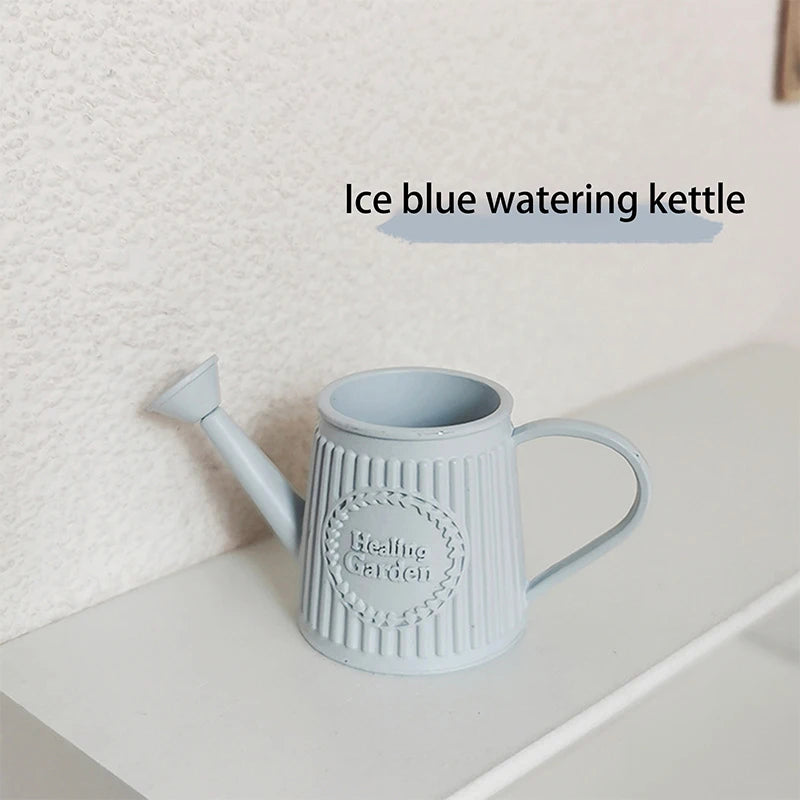 Retro Mini Coffee Pot Alloy Flower Vase