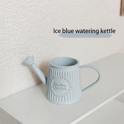 Retro Mini Coffee Pot Alloy Flower Vase