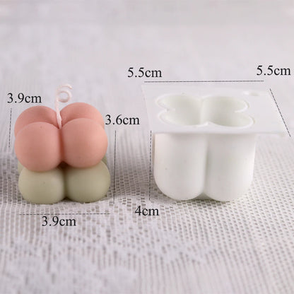 U-Shape Striped Arch Silicone Mold for Candle Making