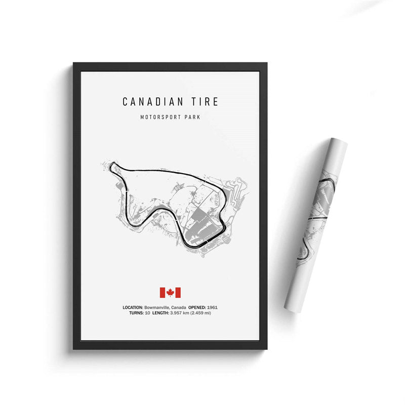Vintage F1 Circuit Canvas Print