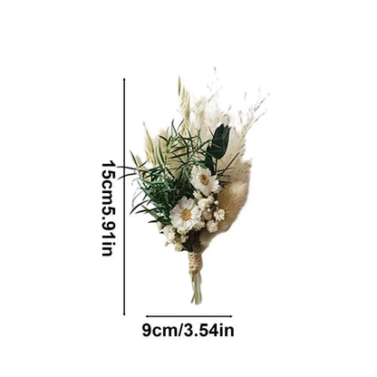 6-Piece Mini Natural Dried Flower Bouquets