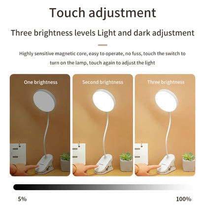 Foldable LED Clamp Desk Lamp