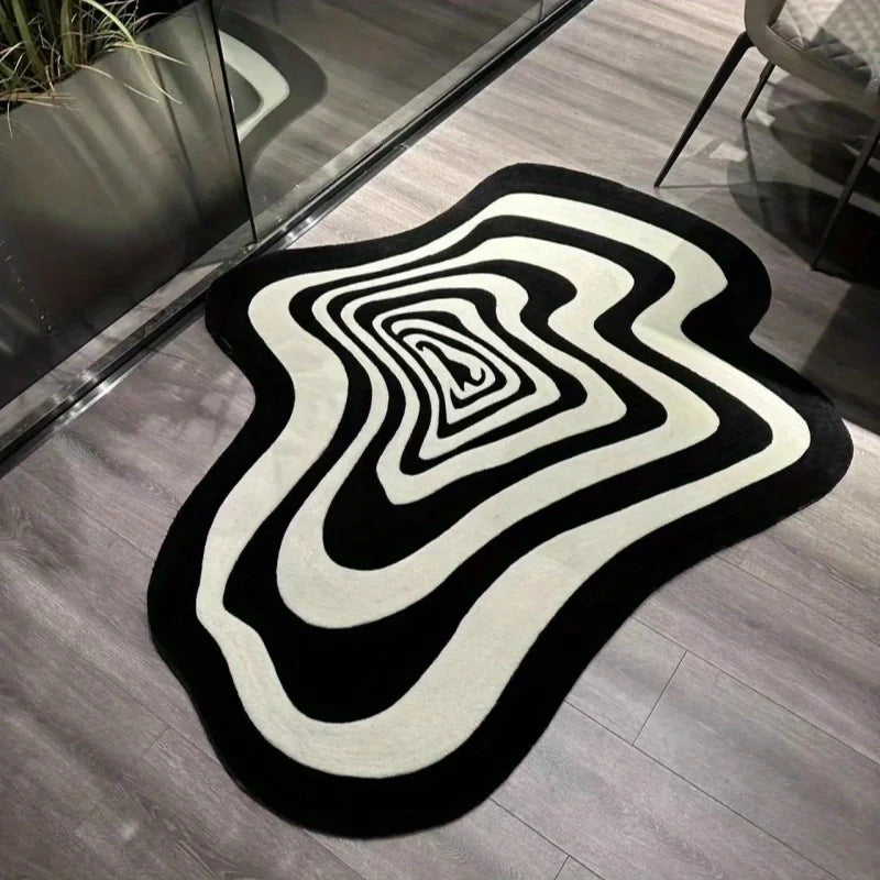 Modern Abstract Wave Rug – Bold, Artistic & Ultra-Soft