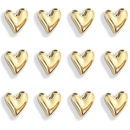 Magneti da Frigorifero a Cuore – Set Decorativo da 12 Pezzi