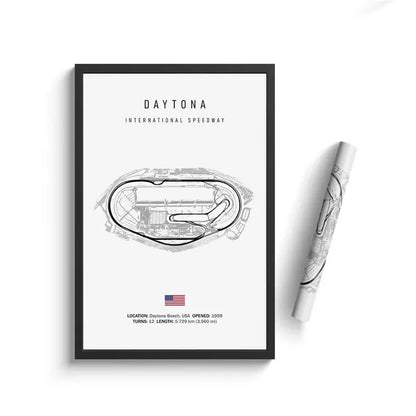 Vintage F1 Circuit Canvas Print