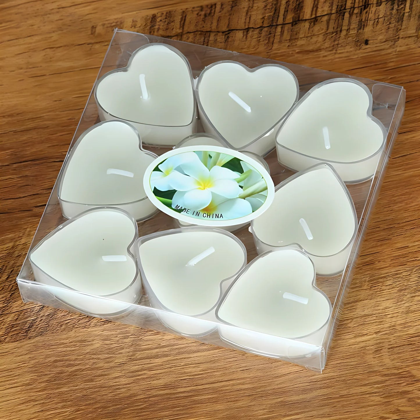 Heart-Shape Scented Aromatic Candle Set – 9-Piece Gift Edition