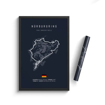 Vintage F1 Circuit Canvas Print