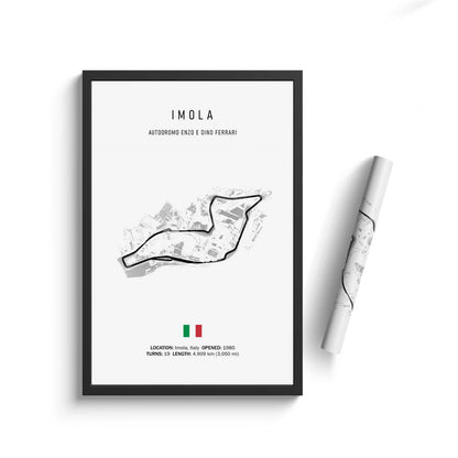 Vintage F1 Circuit Canvas Print