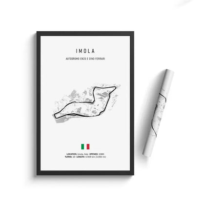 Vintage F1 Circuit Canvas Print