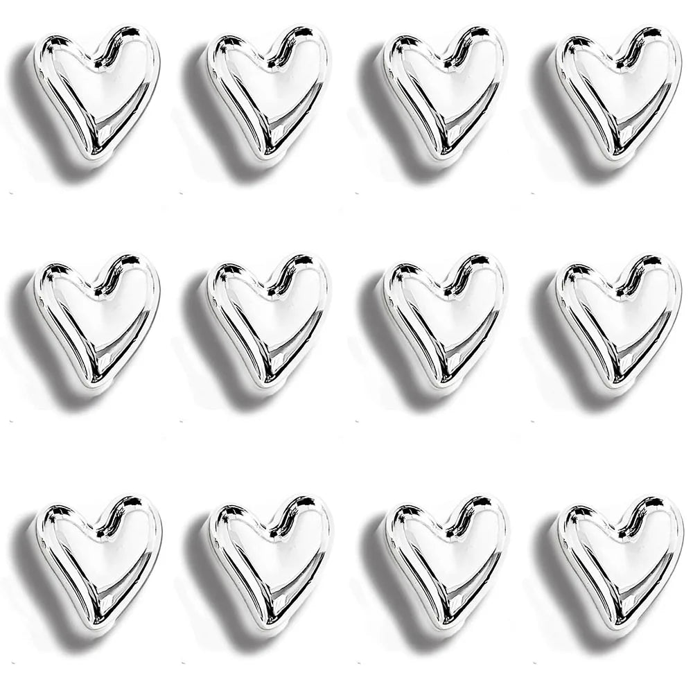 Magneti da Frigorifero a Cuore – Set Decorativo da 12 Pezzi