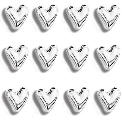 Magneti da Frigorifero a Cuore – Set Decorativo da 12 Pezzi