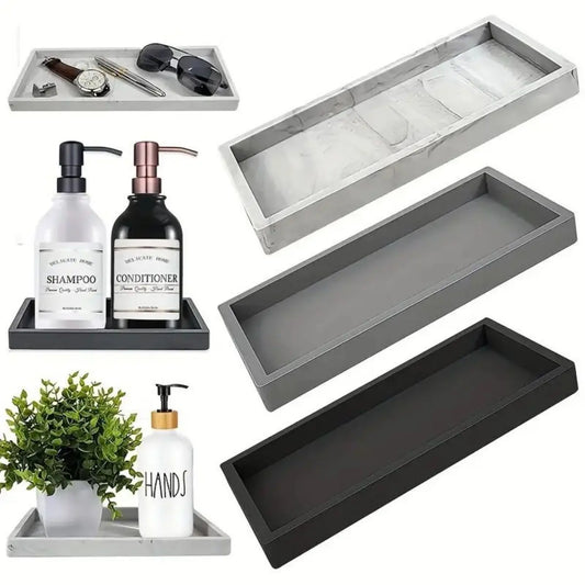 Flexible Silicone Storage Tray – Multipurpose Organizer for Bathroom, Kitchen &amp; Home