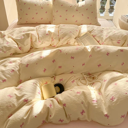 Korean Bow Bedding Set (2025 Edition)