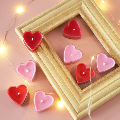 Heart-Shape Scented Aromatic Candle Set – 9-Piece Gift Edition