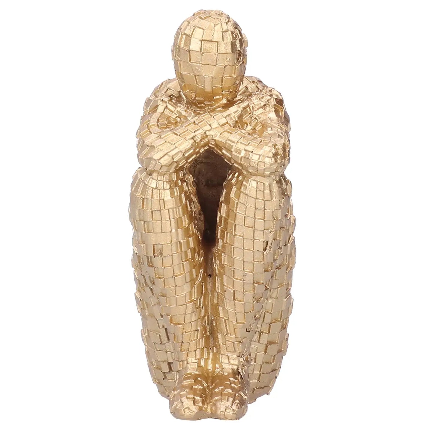 Abstract Resin Thinker Figurine – Modern Home & Office Decor