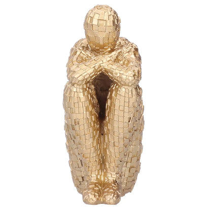 Abstract Resin Thinker Figurine – Modern Home & Office Decor