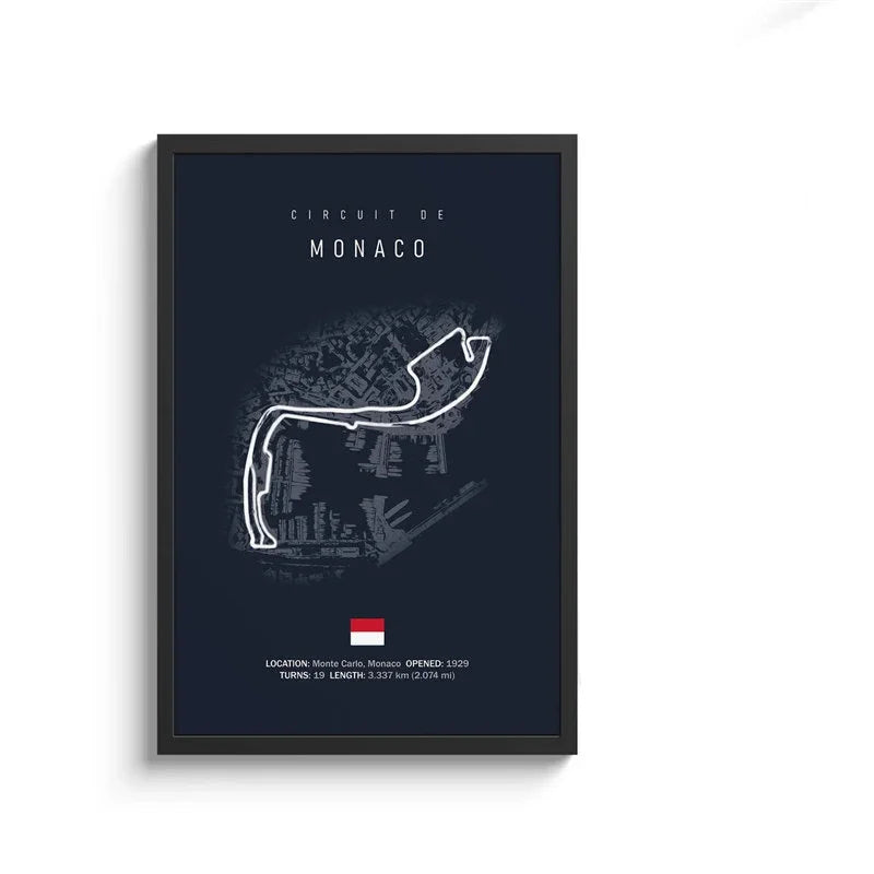 Vintage F1 Circuit Canvas Print