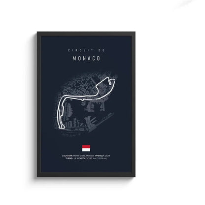 Vintage F1 Circuit Canvas Print