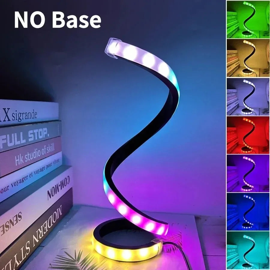 Spiral LED Night Light (3-Color Dimmable)
