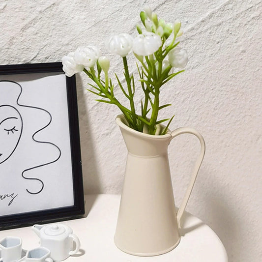 Retro Mini Coffee Pot Alloy Flower Vase