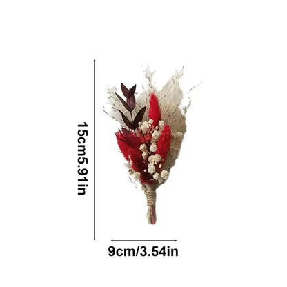 6-Piece Mini Natural Dried Flower Bouquets