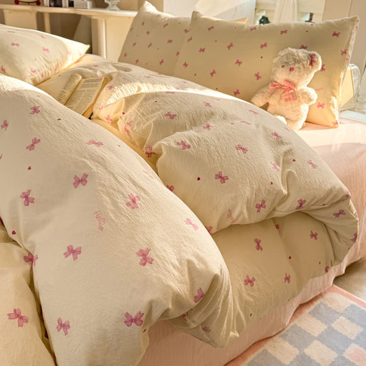 Korean Bow Bedding Set (2025 Edition)