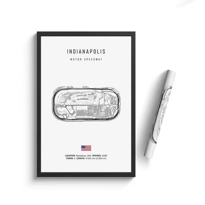 Vintage F1 Circuit Canvas Print