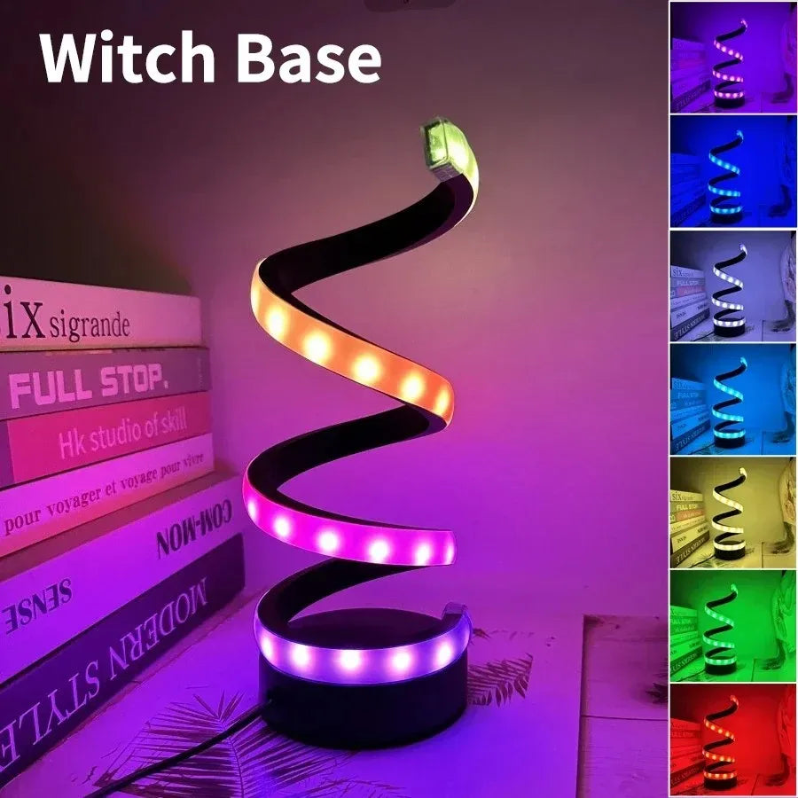 Spiral LED Night Light (3-Color Dimmable)
