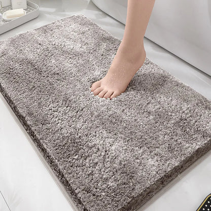 Plush Microfiber Non-Slip Bathroom Mat Set