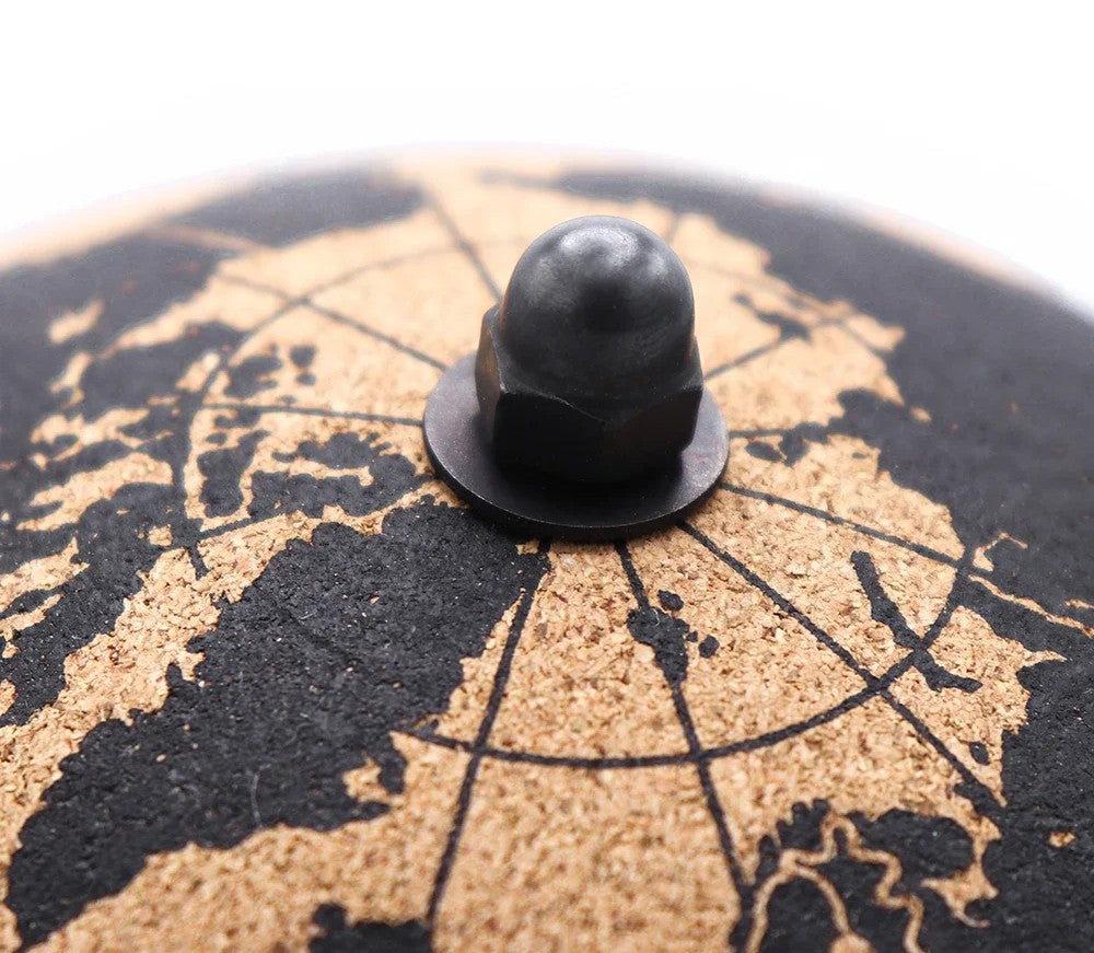 Cork World Globe with Stand – Message Board & Travel Pin Display