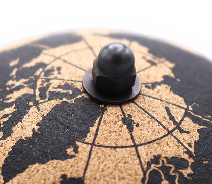 Cork World Globe with Stand – Message Board & Travel Pin Display