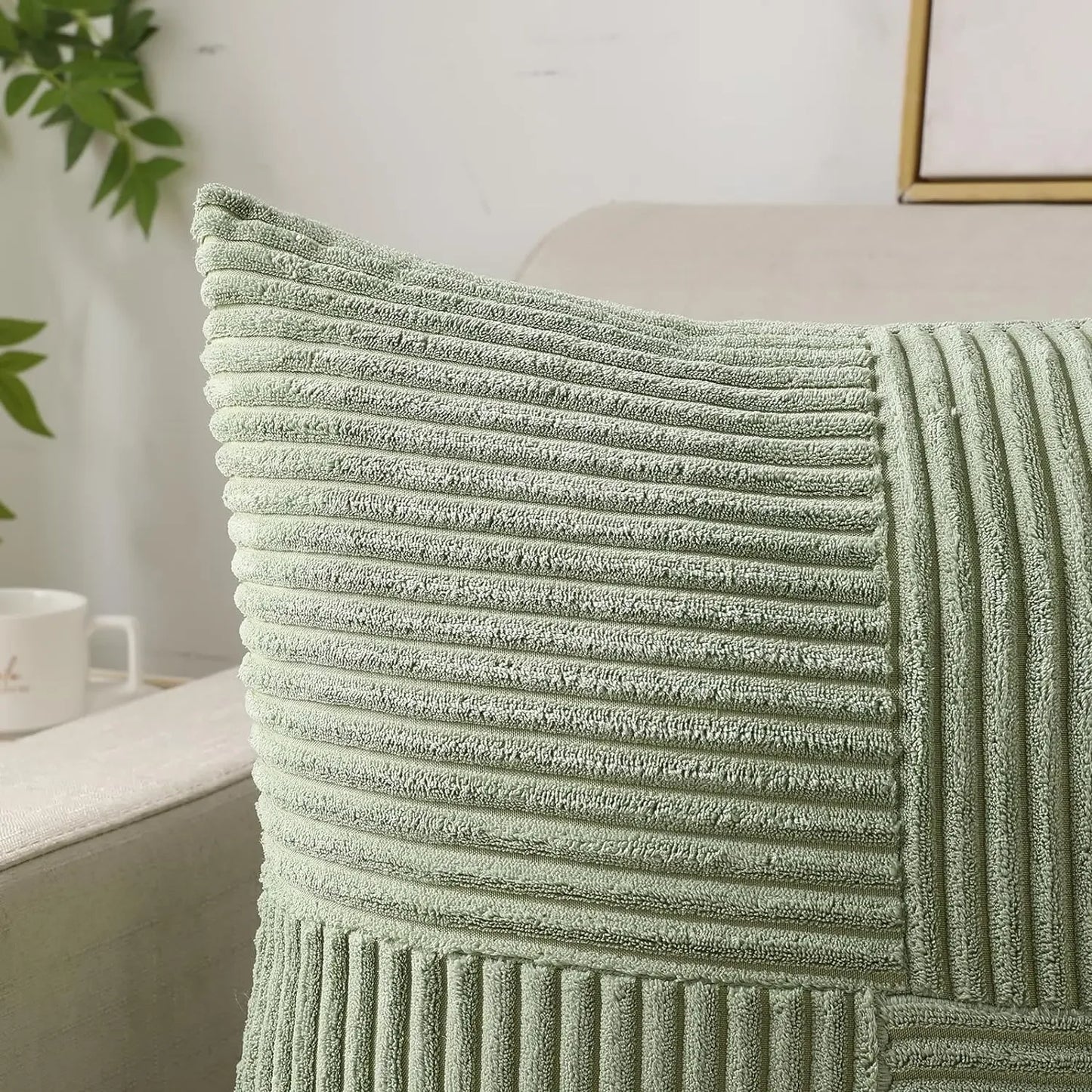 Corduroy Elegance Cushion Covers (Set of 2) — Soft Texture, Timeless Style