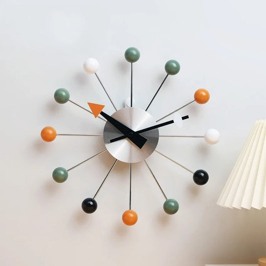 13-Inch Silent Pop-Color Modern Wall Clock