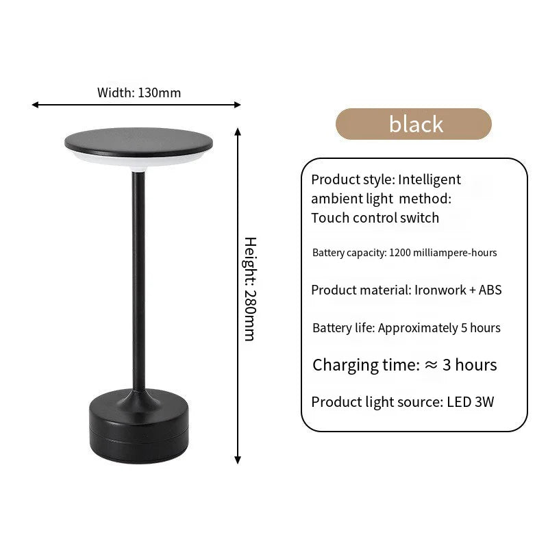 Wireless LED Table Lamp with Touch Sensor