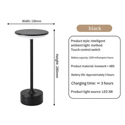 Wireless LED Table Lamp with Touch Sensor