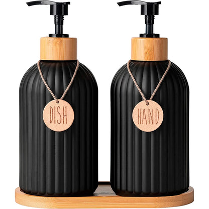 Soap Dispenser Bottle Set