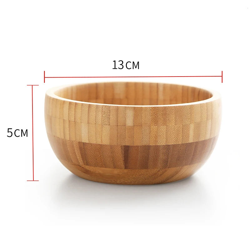 Japanese-Style Large Natural Bamboo Salad & Fruit Bowl
