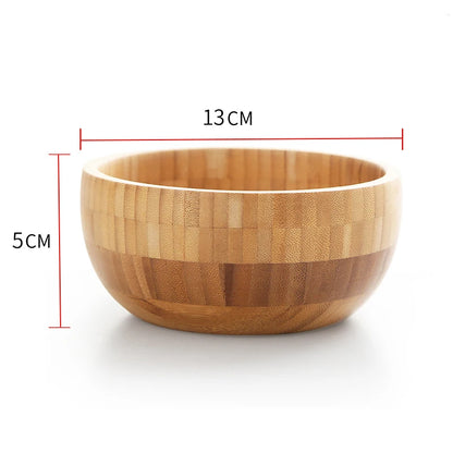 Japanese-Style Large Natural Bamboo Salad & Fruit Bowl