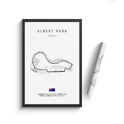 Vintage F1 Circuit Canvas Print