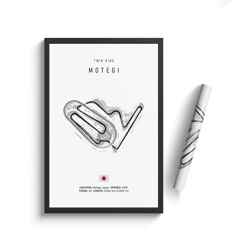 Vintage F1 Circuit Canvas Print