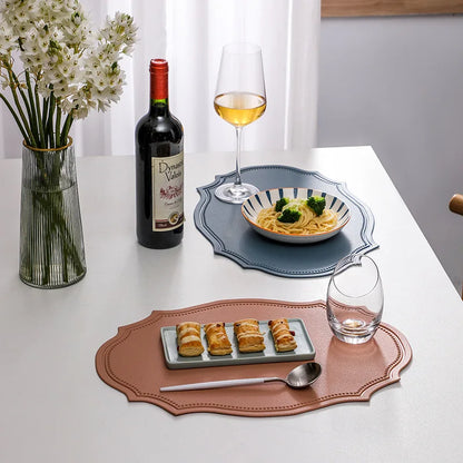 Luxury Nordic Faux Leather Placemats