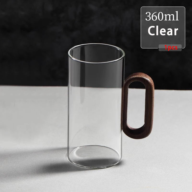 Large-Capacity Borosilicate Glass Drinking Cup – Single-Layer