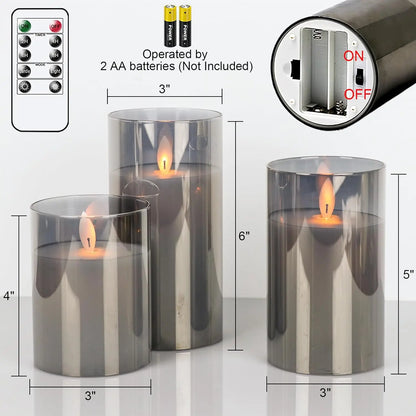 Flameless LED Wax Candles with Remote & Timer