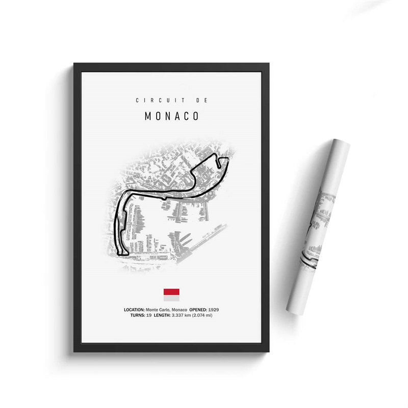 Vintage F1 Circuit Canvas Print