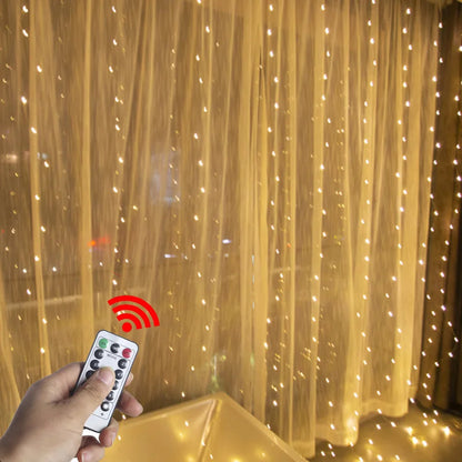 LED Curtain Fairy Lights with Remote Control — Transform Any Space Into Magic