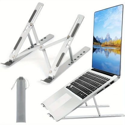 6-Level Adjustable Aluminum Laptop Stand