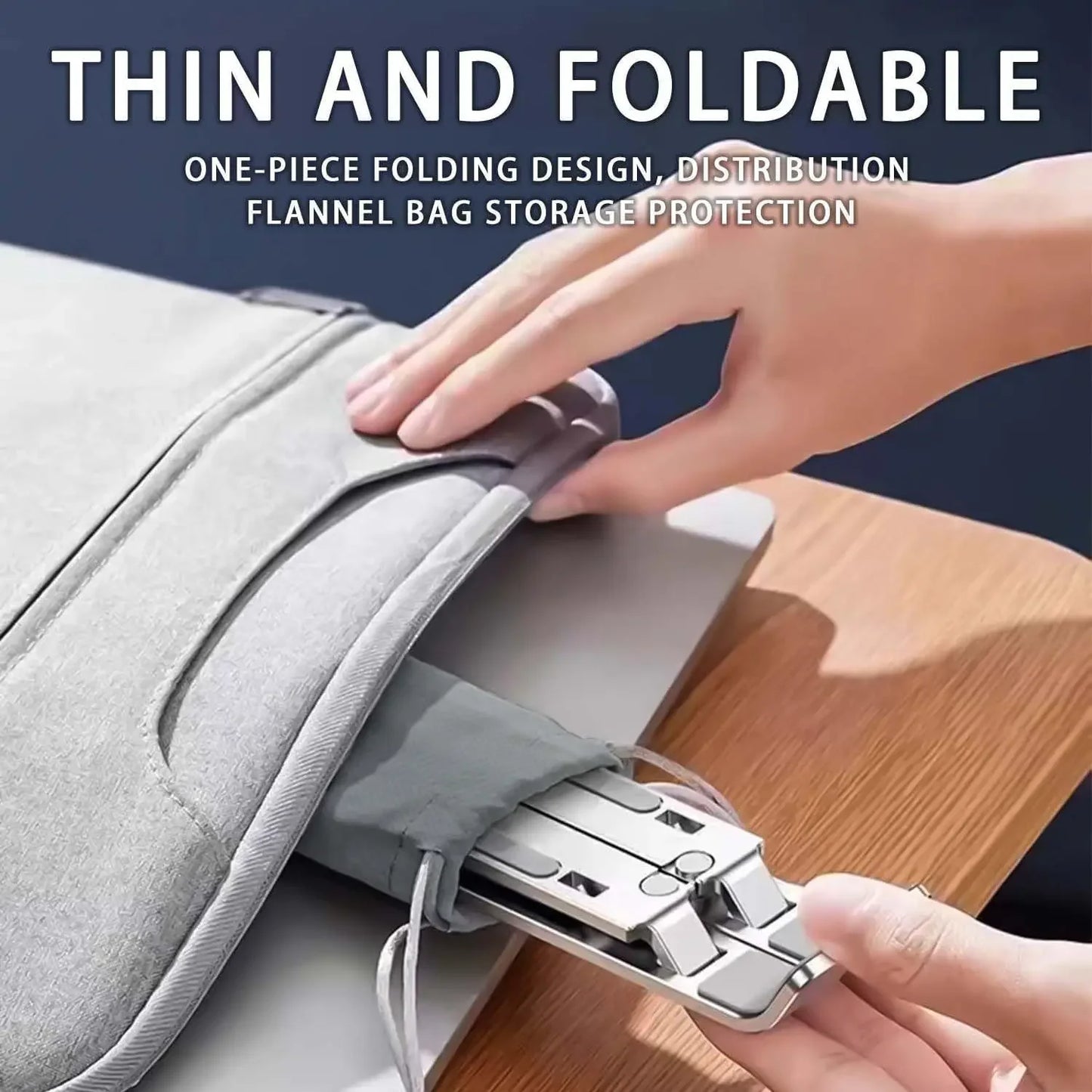 6-Level Adjustable Aluminum Laptop Stand
