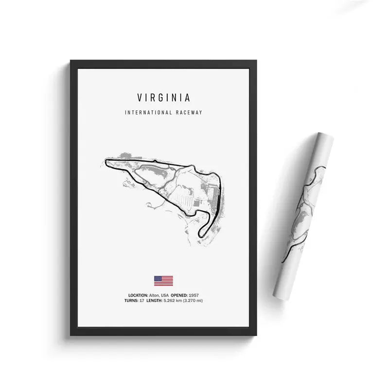 Vintage F1 Circuit Canvas Print