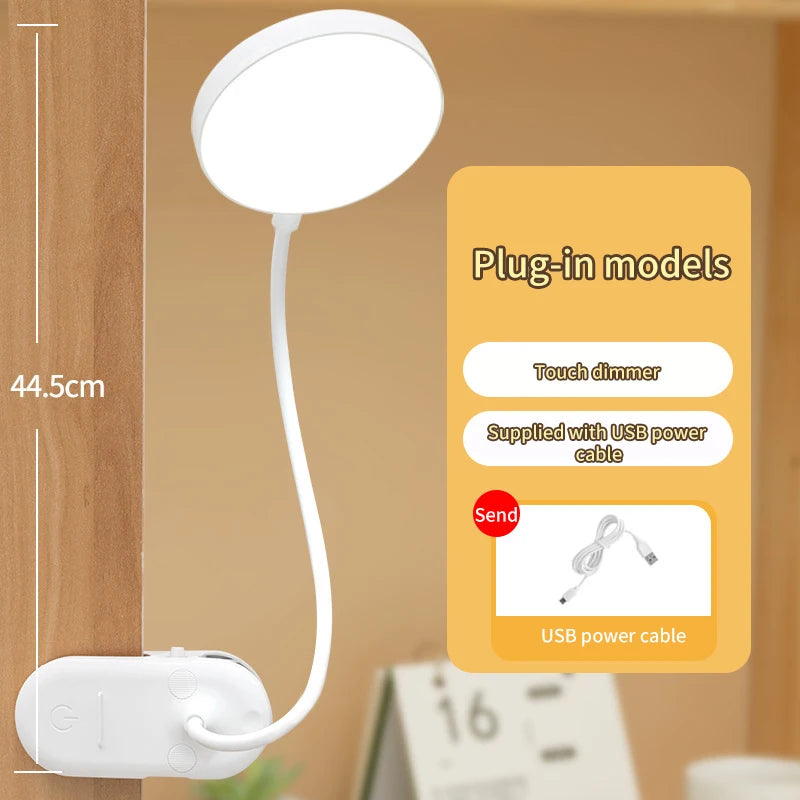 Foldable LED Clamp Desk Lamp