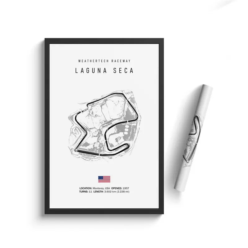 Vintage F1 Circuit Canvas Print